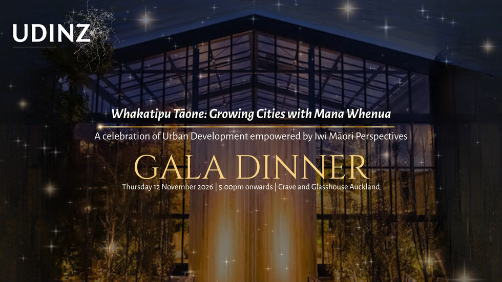 UDINZ Whakatipu Tāone Gala Dinner 2026 hero image